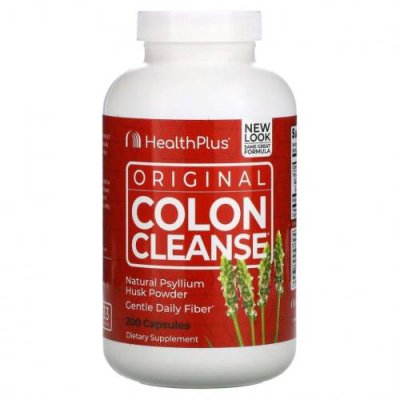 Health Plus, Original Colon Cleanse, пищевая добавка для очищения кишечника, 200 капсул Очищение кишечника / Аптека | V4.Market