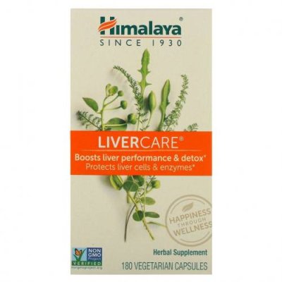 Himalaya, Liver Care, 180 вегетарианских капсул Препараты на основе трав / Аптека | V4.Market