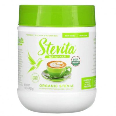 Stevita, Naturals, органическая стевия, 454 г (16 унций) Стевия / Аптека | V4.Market