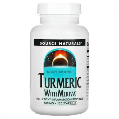 Source Naturals, Комплекс из куркумы Мерива, 500 мг, 120 капсул Куркума и куркумин / Аптека | V4.Market