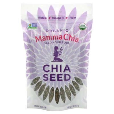 Mamma Chia, органические семена чиа, 340 г (12 унций) Семена чиа / Аптека | V4.Market