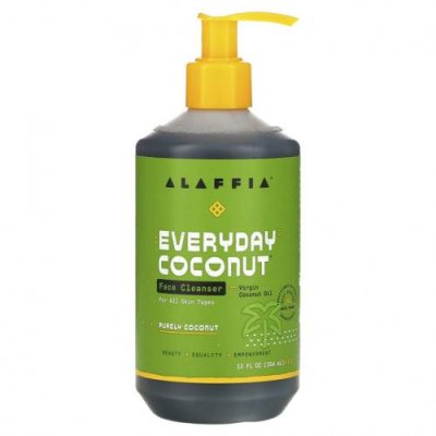 Alaffia, Everyday Coconut, очищающее средство для лица, 354 мл (12 жидк. унций) Очищающие средства для лица / Аптека | V4.Market