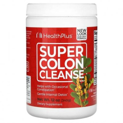 Health Plus, Super Colon Cleanse, для очищения толстой кишки, 340 г (12 унций) Очищение кишечника / Аптека | V4.Market