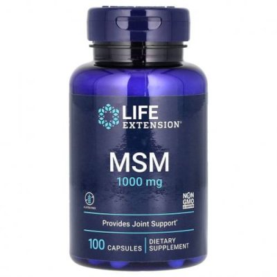 Life Extension, МСМ, 1000 мг, 100 капсул MSM / Аптека | V4.Market