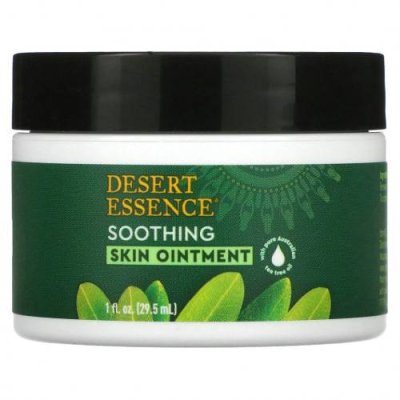 Desert Essence, Мазь для кожи с маслом чайного дерева, 1 жидкая унция (29.5 мл) Средства для местного применения и мази / Аптека | V4.Market