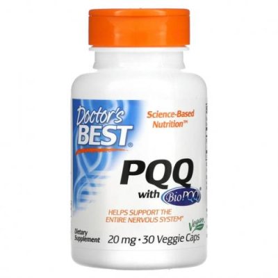 Doctor's Best, PQQ с BioPQQ, 20 мг, 30 вегетарианских капсул PQQ ( пирролохинолинхинон) / Аптека | V4.Market