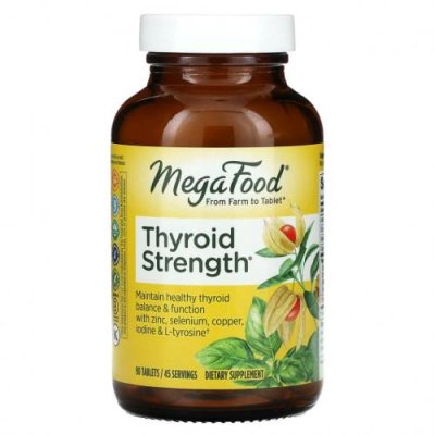 MegaFood, Thyroid Strength, 90 таблеток Препараты на основе трав / Аптека | V4.Market