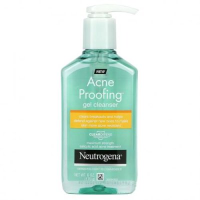 Neutrogena, Acne Proofing, очищающий гель, 170 г (6 унций) Очищающие средства для лица / Аптека | V4.Market