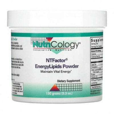 Nutricology, NTFactor, порошок липидов EnergyLipids, 150 г (5,3 унции) Лецитин / Аптека | V4.Market