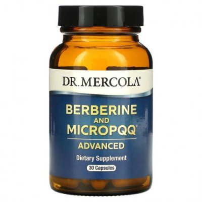 Dr. Mercola, MicroPQQ и берберин с улучшенной рецептурой, 30 капсул Берберин (барбарис) / Аптека | V4.Market