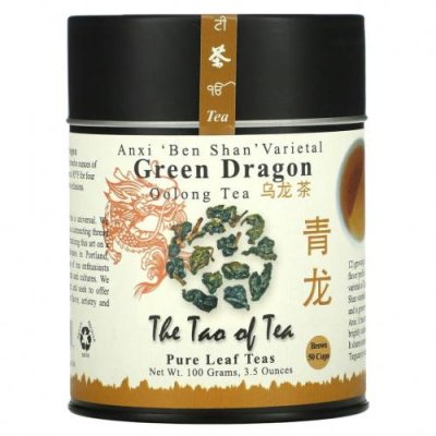 The Tao of Tea, Чай улун 'Зеленый дракон', 3.5 унции (100 г) Чай улун / Аптека | V4.Market