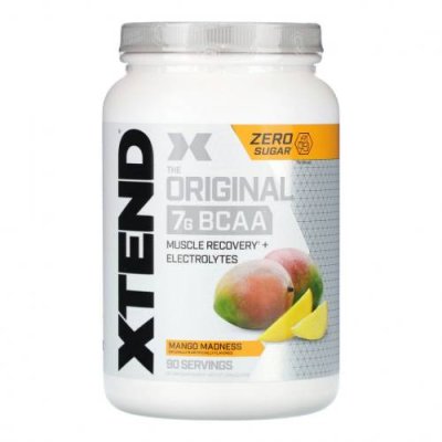 Xtend, The Original, 7 г аминокислот с разветвленной цепью (BCAA), со вкусом манго, 1,26 кг (2,78 фунта) BCAA / Аптека | V4.Market