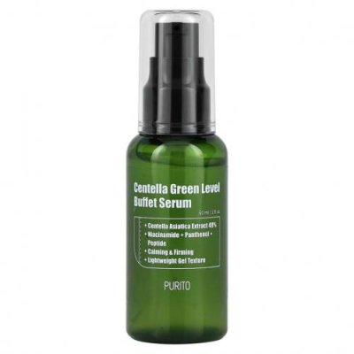 Purito, Centella Green Level Buffet Serum, питательная сыворотка с готу колой, 60 мл (2 жидк. унции) Акне и пятна / Аптека | V4.Market