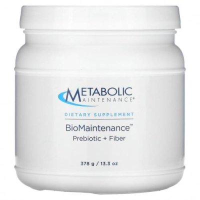 Metabolic Maintenance, BioMaintenance, пребиотик + клетчатка, 13,3 унции (378 г) Пребиотическое волокно (инулин) / Аптека | V4.Market