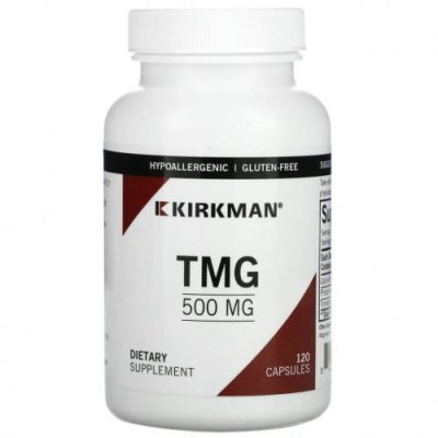 Kirkman Labs, триметилглицин (TMG), 500 мг, 120 капсул Бетаин HCL (триметилглицин) / Аптека | V4.Market