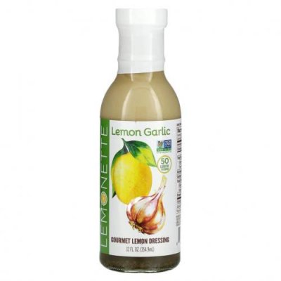 Lemonette, Gourmet Lemon Dressing, лимон и чеснок, 354,9 мл (12 жидк. Унций) Заправки / Аптека | V4.Market