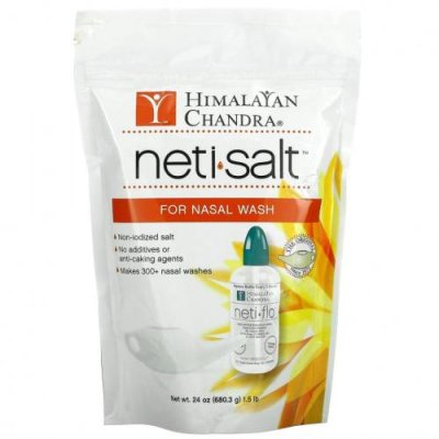 Himalayan Institute, Neti Salt, соль для промывания носа, 680,3 г (1,5 фунта) Промывание носа и пазух / Аптека | V4.Market