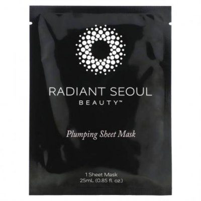 Radiant Seoul, тканевая маска для объема и гладкости кожи, 1 шт., 25 мл (0,85 унции) Противозрастные маски / Аптека | V4.Market