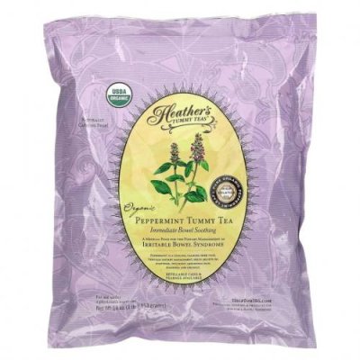 Heather's Tummy Care, Tummy Teas, чай с органической перечной мятой, без кофеина, 453 г (16 унций) Лечебные чаи / Аптека | V4.Market