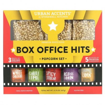 Urban Accents, Box Office Hits, набор для попкорна, 8 шт. Попкорн / Аптека | V4.Market