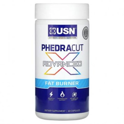 USN, Phedracut Advanced X, 60 капсул Жиросжигатели / Аптека | V4.Market