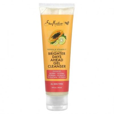 SheaMoisture, Очищающий гель Brighter Days Ahead, для всех типов кожи, 118 мл (4 жидк. Унции) Очищающие средства для лица / Аптека | V4.Market