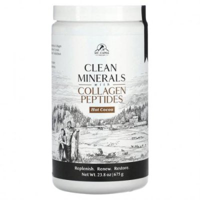 Mt. Capra, Clean Minerals с пептидами коллагена, горячее какао, 675 г (23,8 унции) Мультиминеральные препараты / Аптека | V4.Market