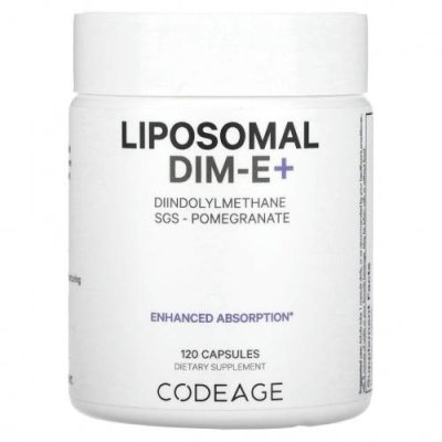 Codeage, Liposmal DIM-E +, гранат, 120 капсул Дииндолилметан (DIM) / Аптека | V4.Market