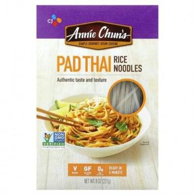 Annie Chun's, Рисовая лапша Pad Thai, 227 г (8 унций) Паста / Аптека | V4.Market