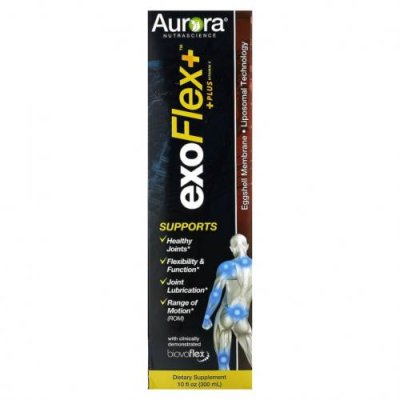 Aurora Nutrascience, Exo Flex + витамин C, 300 мл (10 жидк. Унций) Средства для местного применения и мази / Аптека | V4.Market