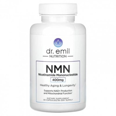 Dr. Emil Nutrition, NMN, никотинамидмононуклеотид, 400 мг, 30 капсул Никотинамидмононуклеотид (NMN) / Аптека | V4.Market