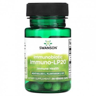 Swanson, Immunobiotic, Immuno-LP20, 30 растительных капсул Лактобациллы / Аптека | V4.Market