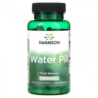 Swanson, Water Pill, формула 2-в-1, 120 капсул Мочегонные таблетки / Аптека | V4.Market