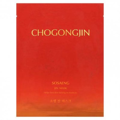 Missha, Тканевая маска Chogongjin Sosaeng Jin, 1 тканевая маска, 40 г (1,41 унции) Тканевые маски / Аптека | V4.Market