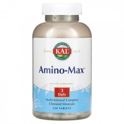 KAL, Amino-Max, 250 Tablets Мультиминеральные препараты / Аптека | V4.Market