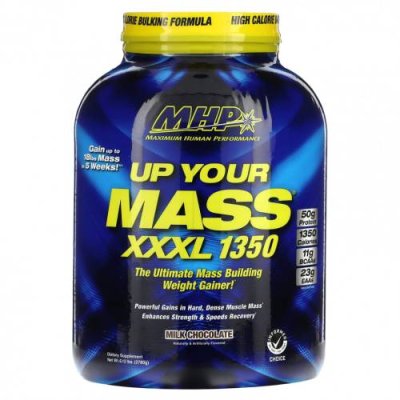 MHP, Up Your Mass XXXL 1350, молочный шоколад, 2780 г (6,12 фунта) Гейнеры / Аптека | V4.Market