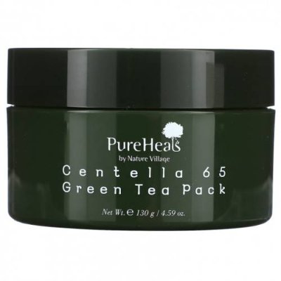 PureHeals, Centella 65 Green Tea Pack, 4.59 oz (130 g) Смываемые маски для лица / Аптека | V4.Market