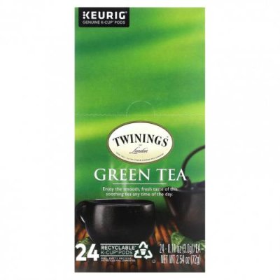 Twinings, Зеленый чай, 24 чашки, по 3 г (0,11 унции) Зеленый чай, продукты / Аптека | V4.Market