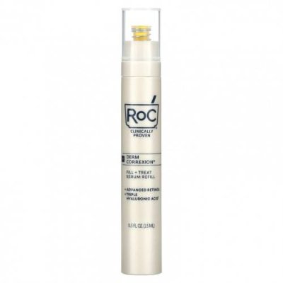 RoC, Derm Correxion, Fill + Treat Serum, Refill, 0.5 fl oz (15 ml) Антивозрастное и укрепляющее / Аптека | V4.Market