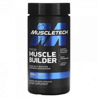 MuscleTech, Platinum Muscle Builder, 60 капсул с быстрым высвобождением Строители мышц / Аптека | V4.Market