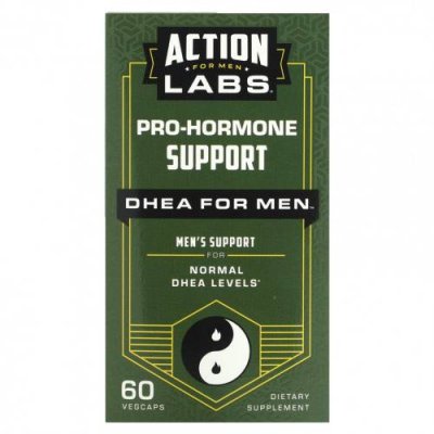 Action Labs, Pro-Hormone Support, ДГЭА для мужчин, 60 растительных капсул DHEA / Аптека | V4.Market