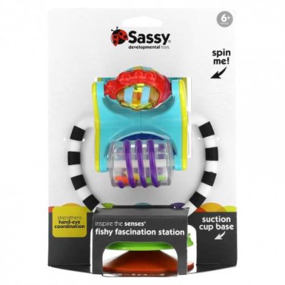 Sassy, Inspire The Senses, Fishy Fascination, от 6 месяцев, 1 штука Игрушки / Аптека | V4.Market