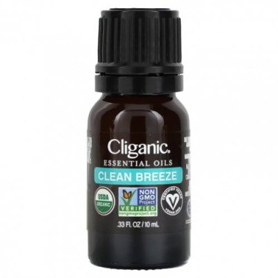 Cliganic, Смесь эфирных масел, Clean Breeze, 10 мл (0,33 унции) Смеси / Аптека | V4.Market