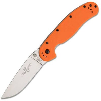 Нож складной Ontario RAT-1, сталь AUS-8, Satin, рукоять термопластик GRN, orange / Раскладные | Товары для дома | V4.Ru: Маркетплейс