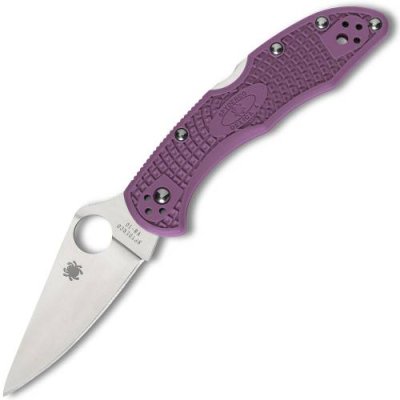 Складной нож Spyderco Delica 4 Flat Ground - 11FPPR, сталь VG-10 Satin Plain, рукоять термопластик FRN, фиолетовый / Раскладные | Товары для дома | V4.Ru: Маркетплейс