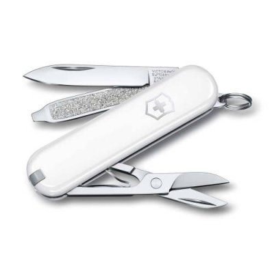 Нож Victorinox Classic SD Colors, Falling Snow (0.6223.7G) белый, 7 функций 58мм / Раскладные | Товары для дома | V4.Ru: Маркетплейс