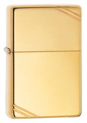 Зажигалка ZIPPO Vintage™ с покрытием High Polish Brass / Подарочные зажигалки | Товары для дома | V4.Ru: Маркетплейс