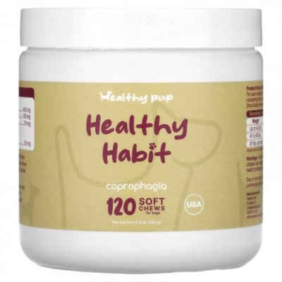 Healthy Pup, Healthy Habit, для собак, 120 жевательных таблеток, 284 г (9,3 унции) Витамины и минералы для питомцев / Аптека | V4.Market