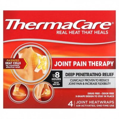 ThermaCare, Joint Pain Therapy, 4 тепловых обертывания Термотерапия / Аптека | V4.Market