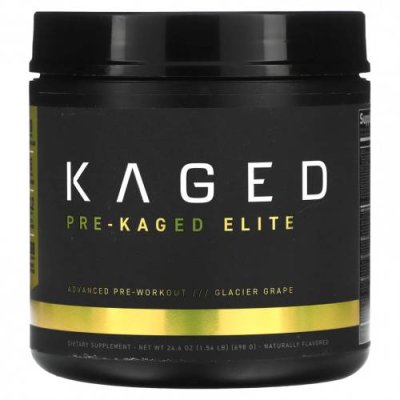 Kaged, PRE-KAGED Elite, перед тренировкой, со вкусом винограда Gracier, 698 г (1,54 фунта) Стимуляторы / Аптека | V4.Market